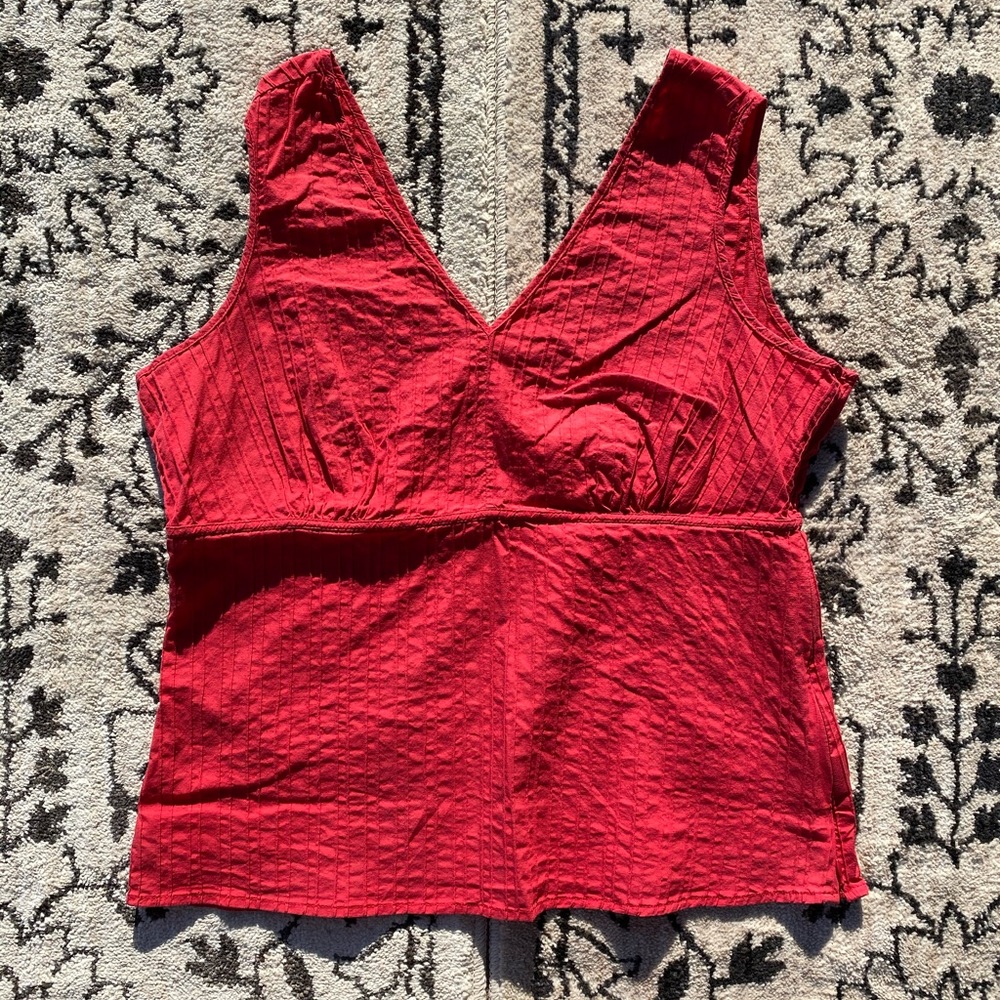 Textured Red Tank⚡️